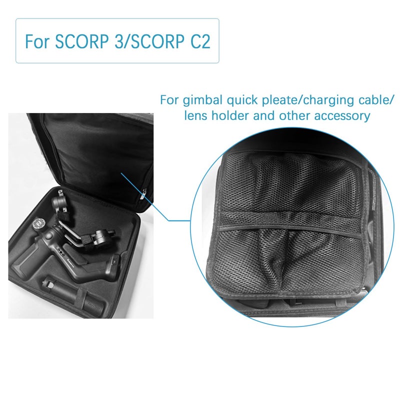FeiyuTech Carrying Case Portable Storage Bag for Feiyu SCORP-C/SCORP 1 Gimbal Stabilizer,Not Compatible for Other Camera Gimbal Models - Image 3